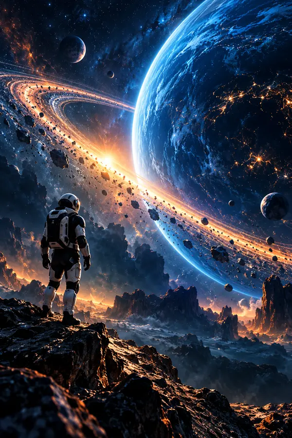 تصميم سينمائي أصلي لفيلم خيال علمي أجنبي